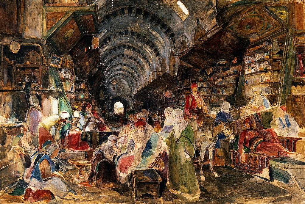 Il bazaar a Costantinopoli